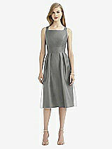 Rear View Thumbnail - Charcoal Gray After Six Bridesmaid Dress 6745