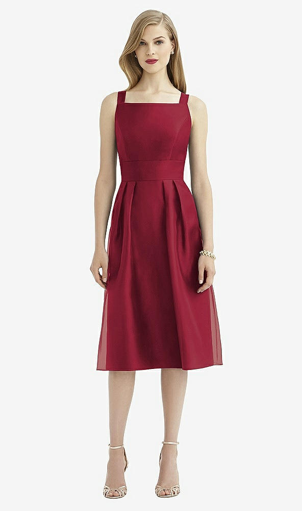Back View - Burgundy After Six Bridesmaid Dress 6745