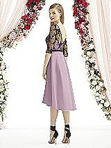 Front View Thumbnail - Suede Rose & Off White After Six Bridesmaid Dress 6746