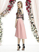 Front View Thumbnail - Rose - PANTONE Rose Quartz & Off White After Six Bridesmaid Dress 6746