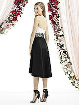 Rear View Thumbnail - Black & Starlight After Six Bridesmaid Dress 6747