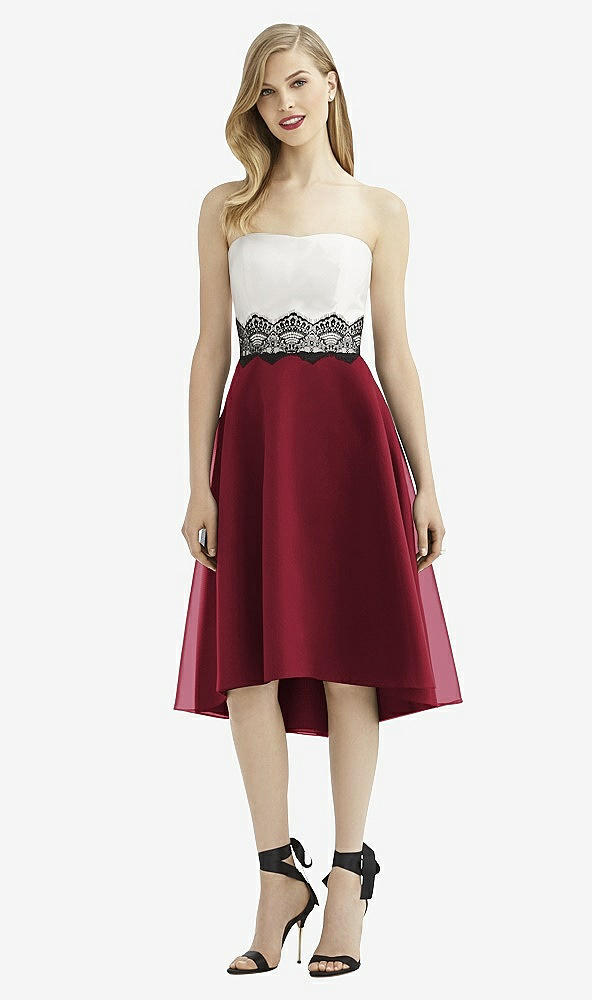 Front View - Claret & Starlight After Six Bridesmaid Dress 6747