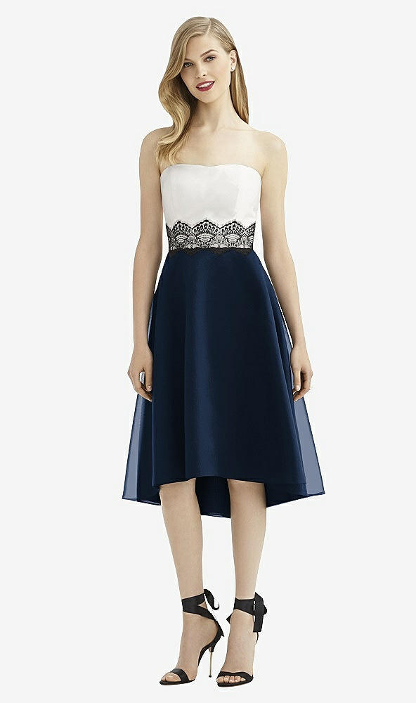 Front View - Midnight Navy & Starlight After Six Bridesmaid Dress 6747