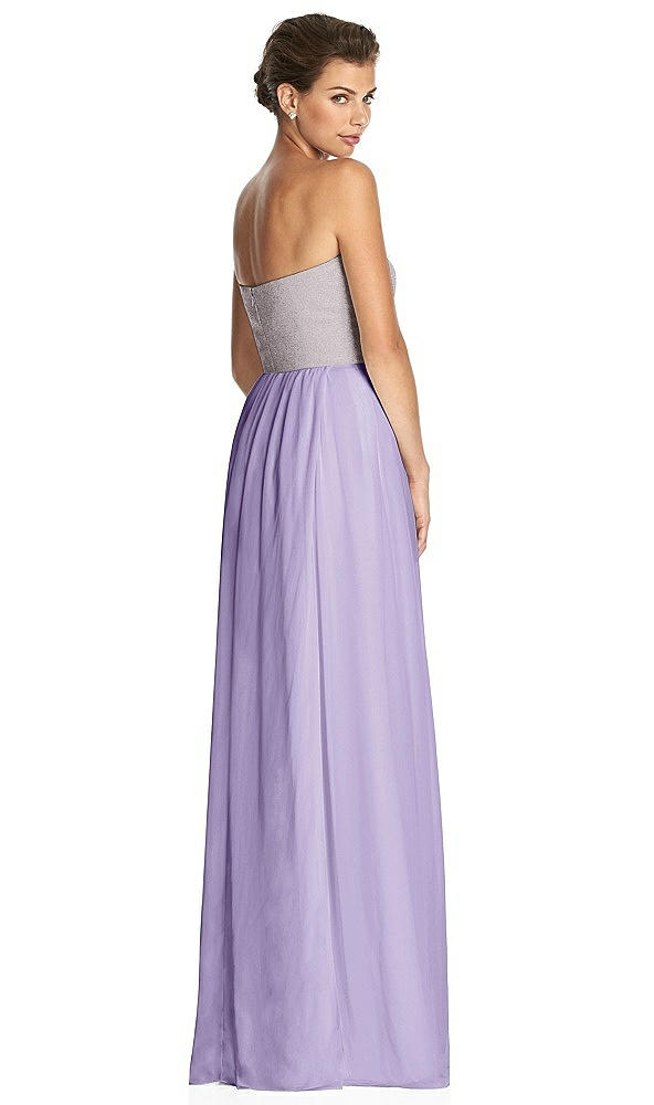 Back View - French Lilac & Metallic Gold After Six Bridesmaid Dress 6749