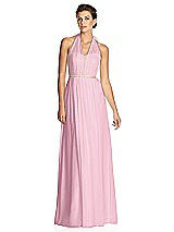 Alt View 1 Thumbnail - Pink Glow & Metallic Gold After Six Bridesmaid Dress 6749