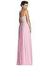 Rear View Thumbnail - Pink Glow & Metallic Gold After Six Bridesmaid Dress 6749