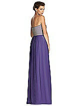 Rear View Thumbnail - Regalia - PANTONE Ultra Violet & Metallic Gold After Six Bridesmaid Dress 6749