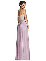 Rear View Thumbnail - Suede Rose & Metallic Gold After Six Bridesmaid Dress 6749