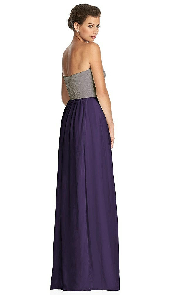 Back View - Concord & Metallic Gold After Six Bridesmaid Dress 6749