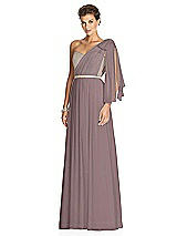 Alt View 2 Thumbnail - French Truffle & Metallic Gold After Six Bridesmaid Dress 6749