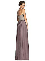 Rear View Thumbnail - French Truffle & Metallic Gold After Six Bridesmaid Dress 6749