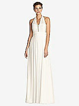 Front View Thumbnail - Ivory & Metallic Gold After Six Bridesmaid Dress 6749