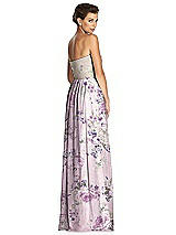 Rear View Thumbnail - Lavender Garden & Metallic Gold After Six Bridesmaid Dress 6749