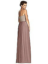 Rear View Thumbnail - Sienna & Metallic Gold After Six Bridesmaid Dress 6749