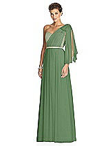Alt View 2 Thumbnail - Vineyard Green & Metallic Gold After Six Bridesmaid Dress 6749