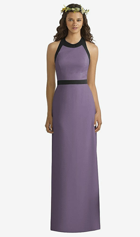 Front View - Lavender & Black Social Bridesmaids Style 8163