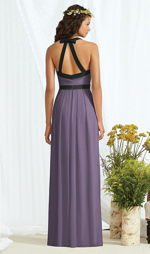 Back View - Lavender & Black Social Bridesmaids Style 8163
