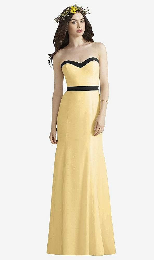 Front View - Buttercup & Black Social Bridesmaids Style 8164