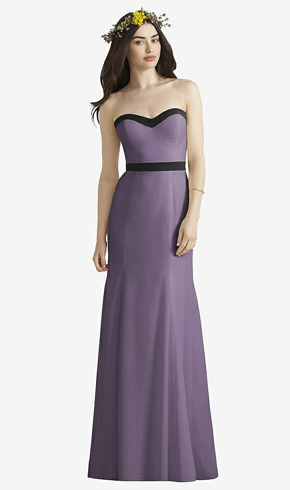 Front View - Lavender & Black Social Bridesmaids Style 8164