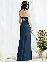 Rear View Thumbnail - Sofia Blue & Black Social Bridesmaids Style 8164