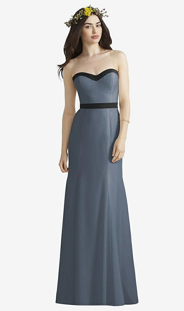 Front View - Silverstone & Black Social Bridesmaids Style 8164