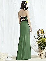 Rear View Thumbnail - Vineyard Green & Black Social Bridesmaids Style 8164