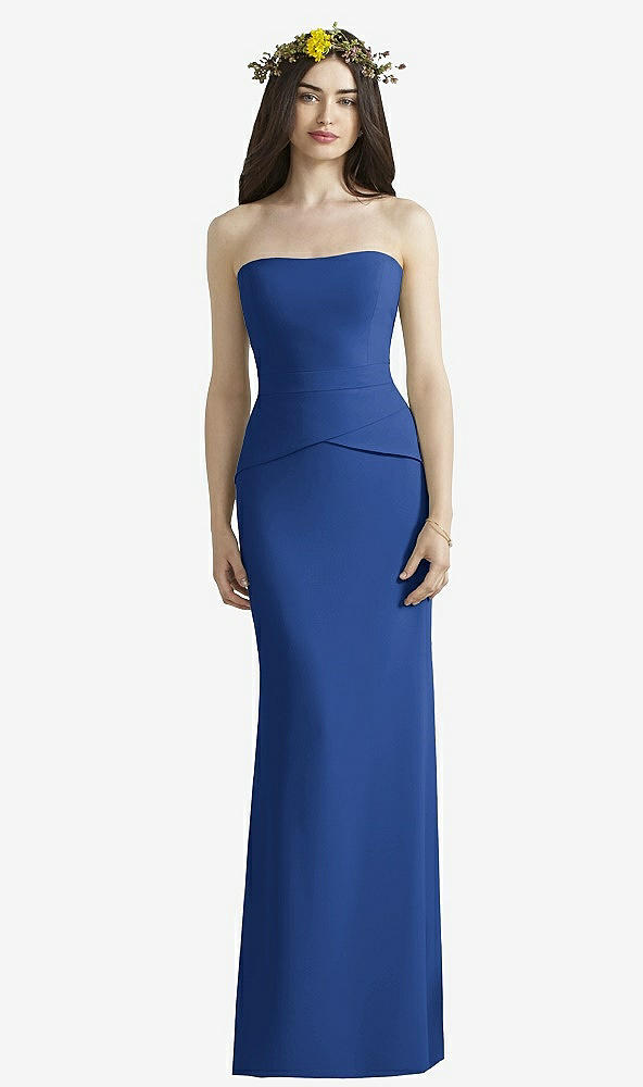 Front View - Classic Blue Social Bridesmaids Style 8165