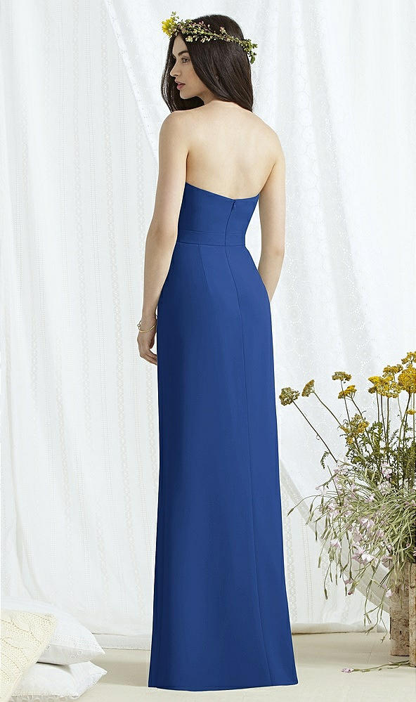 Back View - Classic Blue Social Bridesmaids Style 8165