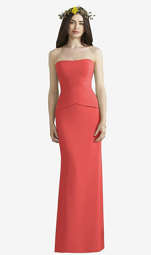Front View - Perfect Coral Social Bridesmaids Style 8165