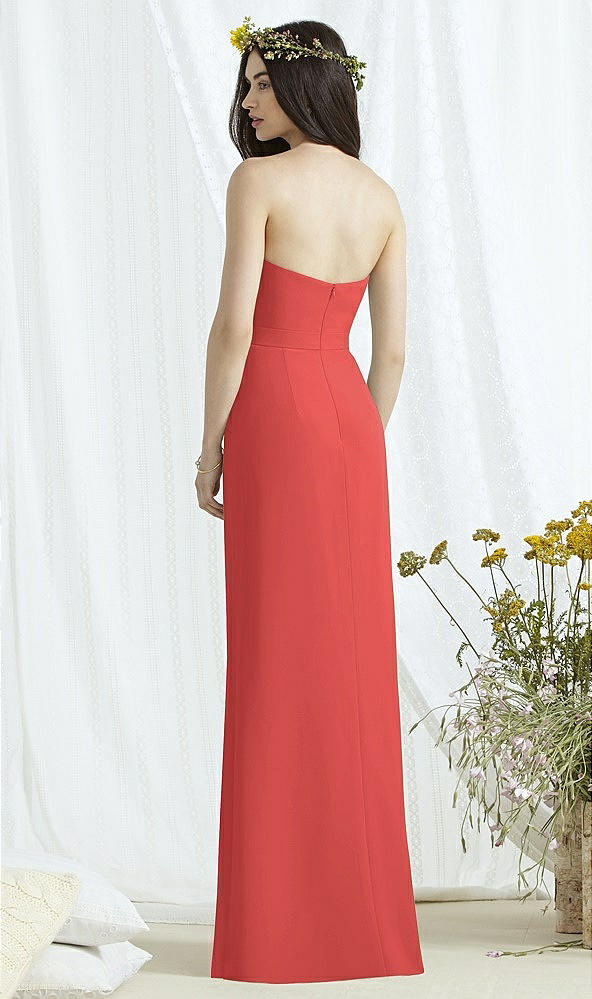 Back View - Perfect Coral Social Bridesmaids Style 8165