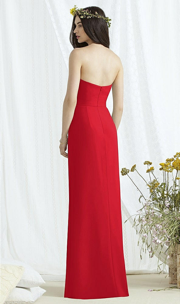 Back View - Parisian Red Social Bridesmaids Style 8165