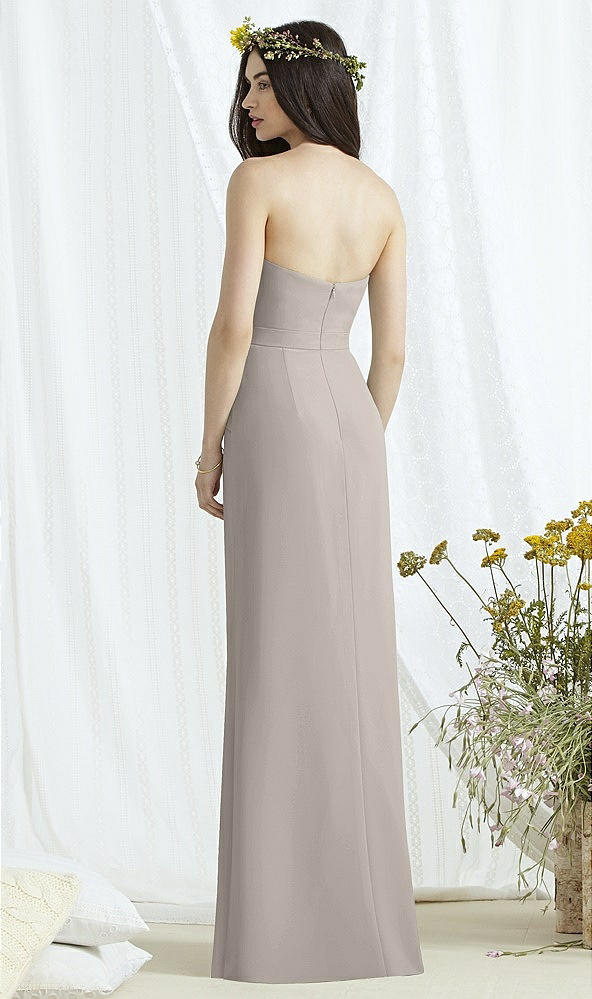 Back View - Taupe Social Bridesmaids Style 8165