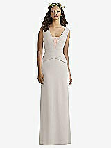 Front View Thumbnail - Oyster & Cameo Social Bridesmaids Style 8166