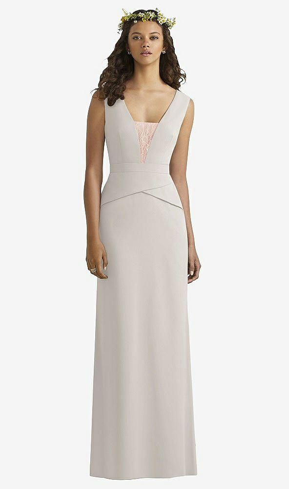 Front View - Oyster & Cameo Social Bridesmaids Style 8166