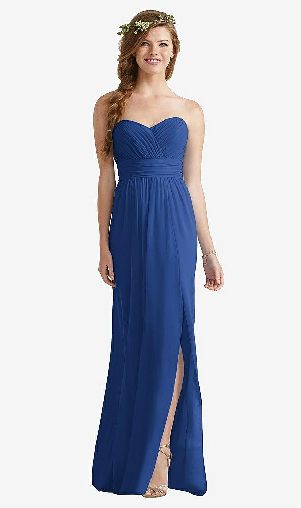 Front View - Classic Blue Social Bridesmaids Style 8167