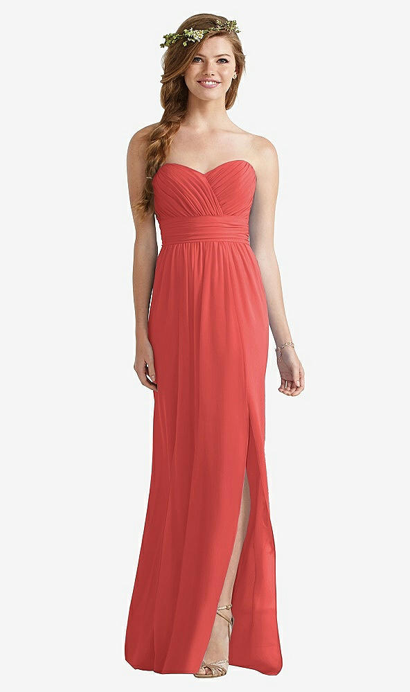 Front View - Perfect Coral Social Bridesmaids Style 8167