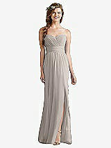 Front View Thumbnail - Taupe Social Bridesmaids Style 8167