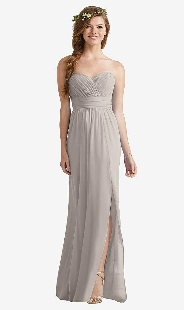 Front View - Taupe Social Bridesmaids Style 8167