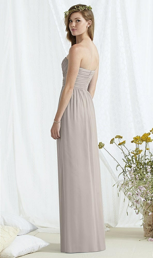 Back View - Taupe Social Bridesmaids Style 8167