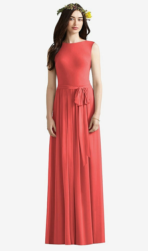 Front View - Perfect Coral Social Bridesmaids Style 8169