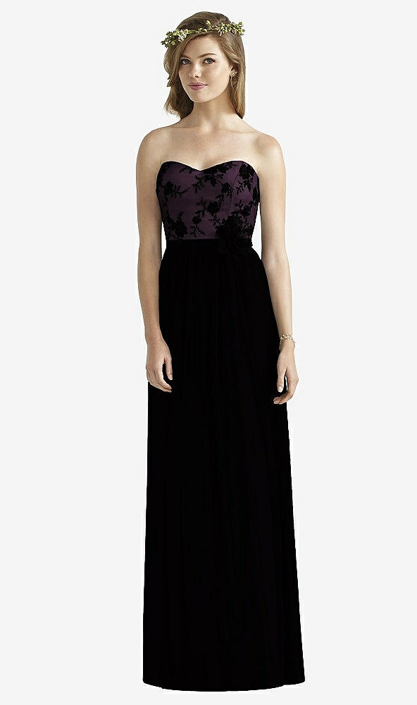 Front View - Aubergine & Off White Social Bridesmaids Style 8171