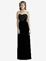 Front View Thumbnail - Black & Off White Social Bridesmaids Style 8171