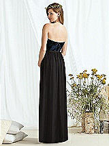 Rear View Thumbnail - Midnight Navy & Off White Social Bridesmaids Style 8171