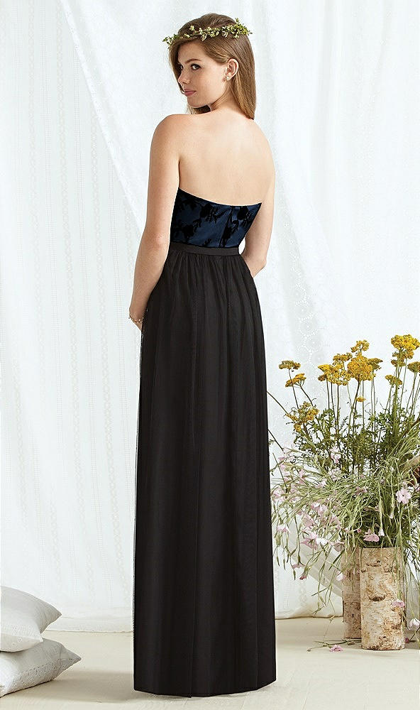 Back View - Midnight Navy & Off White Social Bridesmaids Style 8171