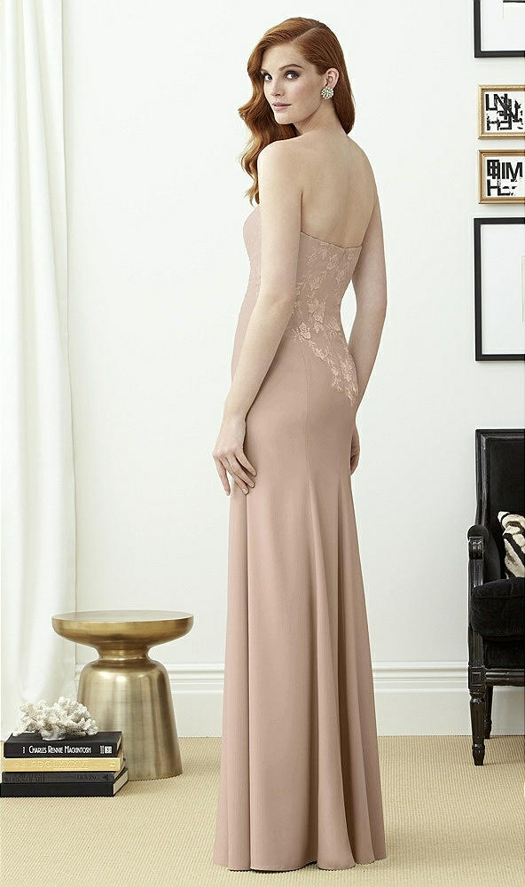 Back View - Topaz & Off White Dessy Collection Style 2965