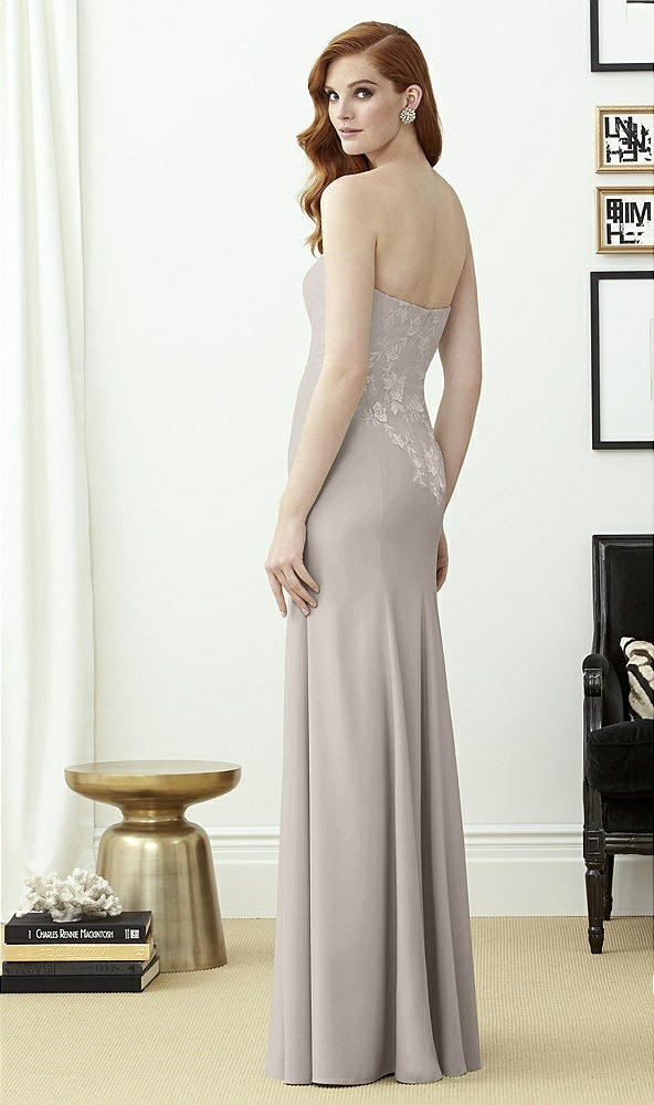 Back View - Taupe & Off White Dessy Collection Style 2965