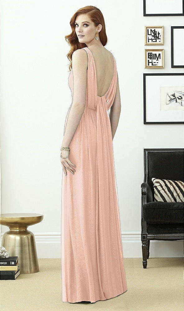 Back View - Pale Peach Dessy Collection Style 2955