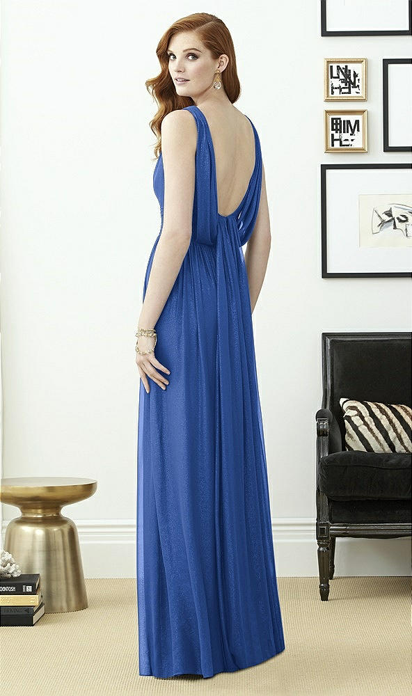 Back View - Classic Blue Dessy Collection Style 2955