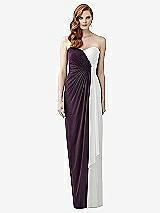 Front View Thumbnail - Aubergine & White Dessy Collection Style 2956