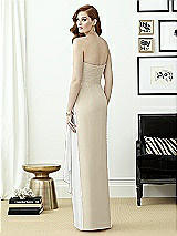 Rear View Thumbnail - Champagne & White Dessy Collection Style 2956